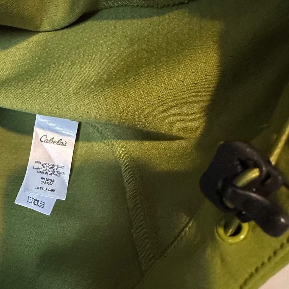 CABELA'S
Olive Green Shell Performance Jacket XL Mens/womens functional jacket - Picture 10 of 15